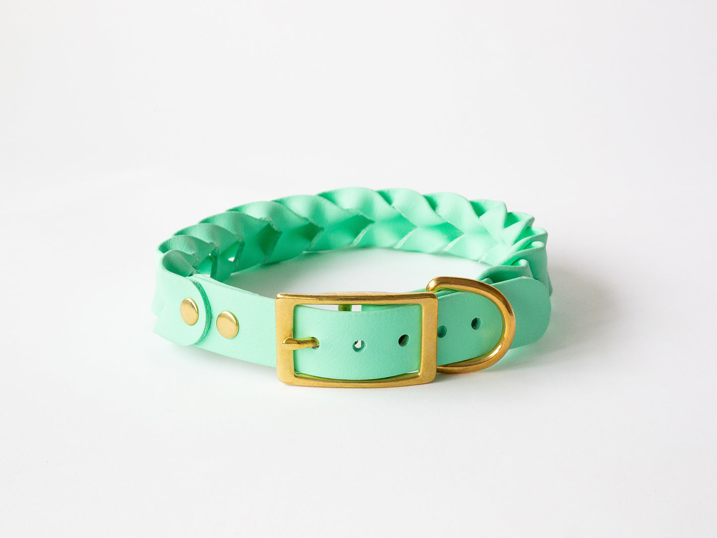 Emerald Biothane Dog Collar